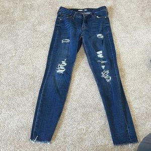 old navy, super skinny, high rise jeans